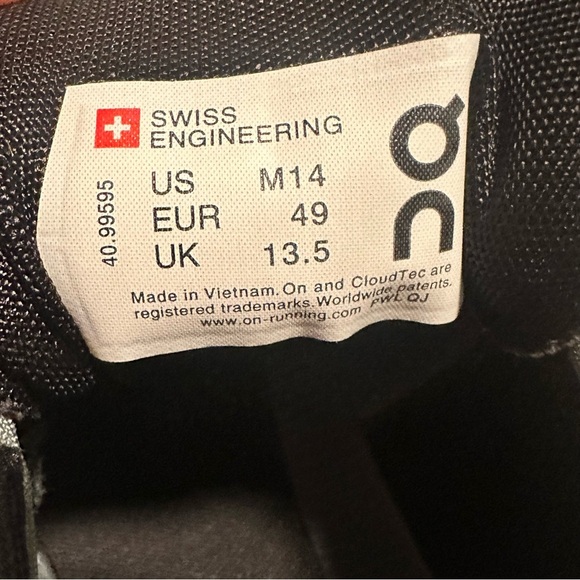 On Men's Cloud X Running SZ 14 Glacier Gray 40.99595 Shoes Lightweight Worn 2x - Picture 9 of 10